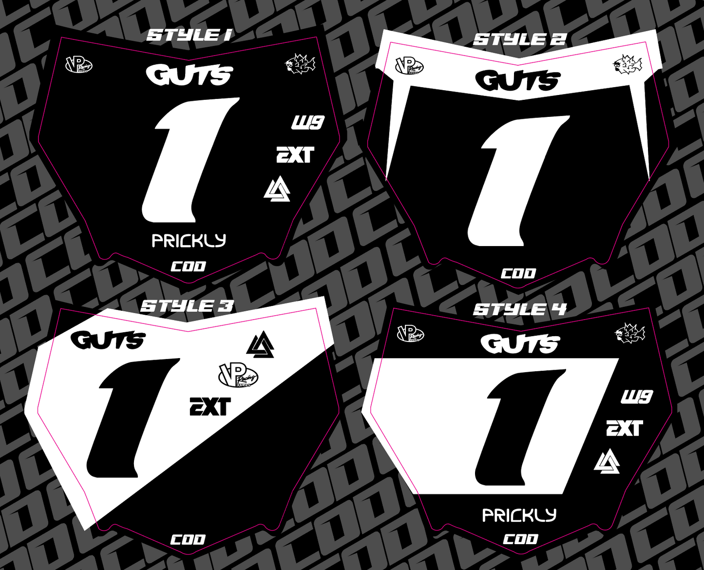Motocutz Number Plate Decal