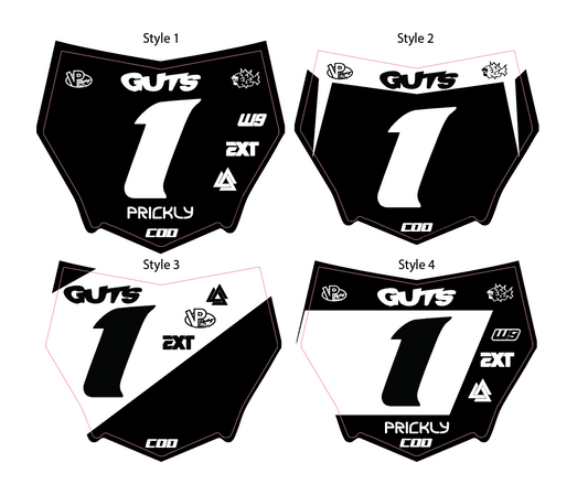Motocutz Number Plate Decal