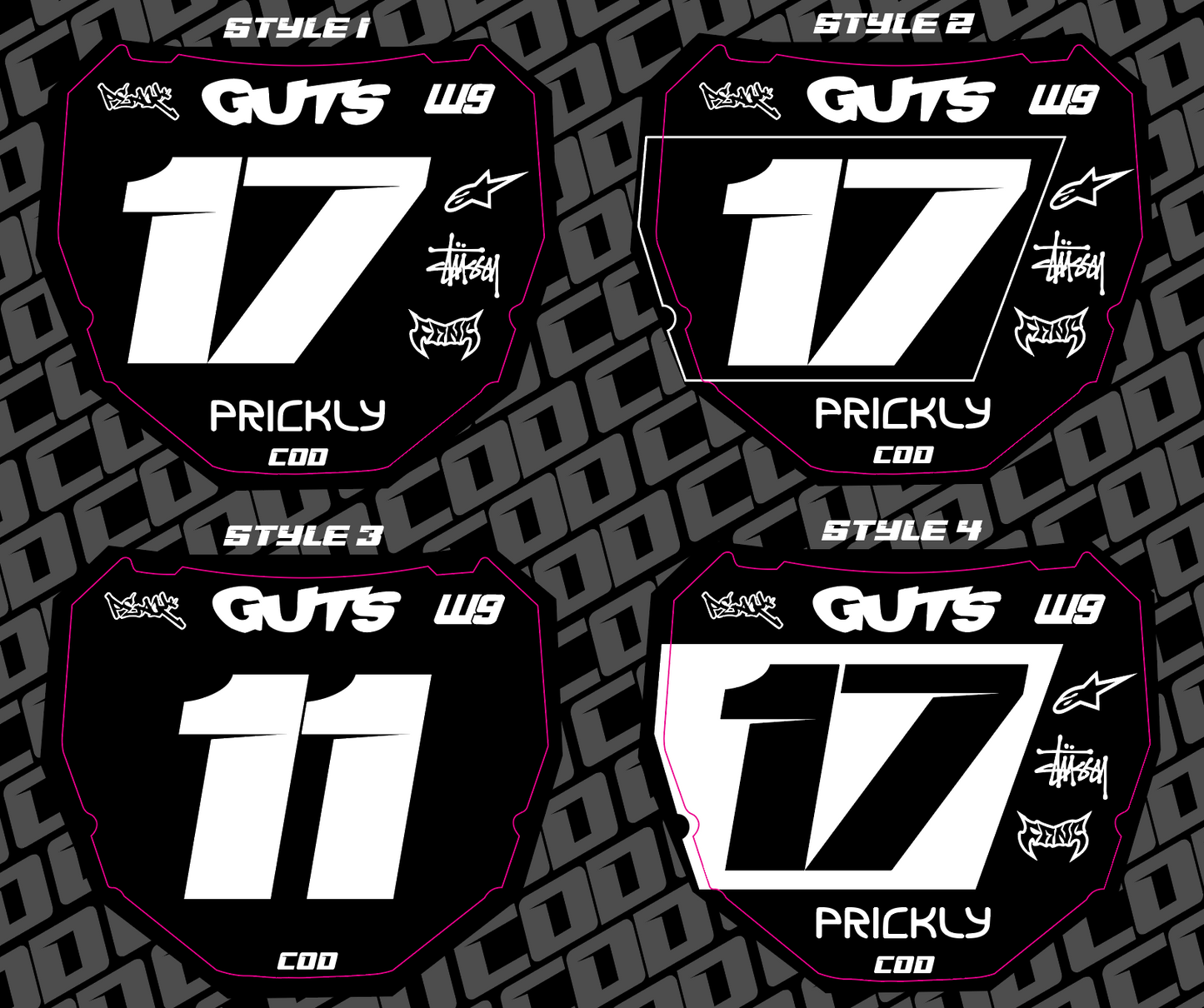 Odi Number Plate Decal