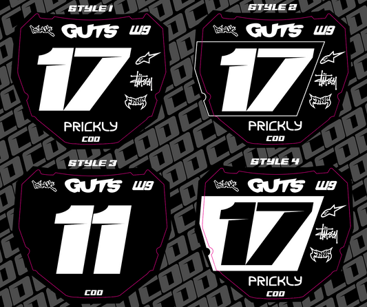 Odi Number Plate Decal